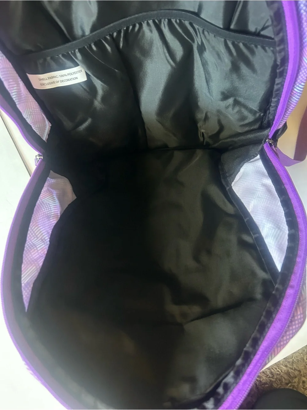 DSG Purple and Black Tourney Bat Pack Youth Backpack